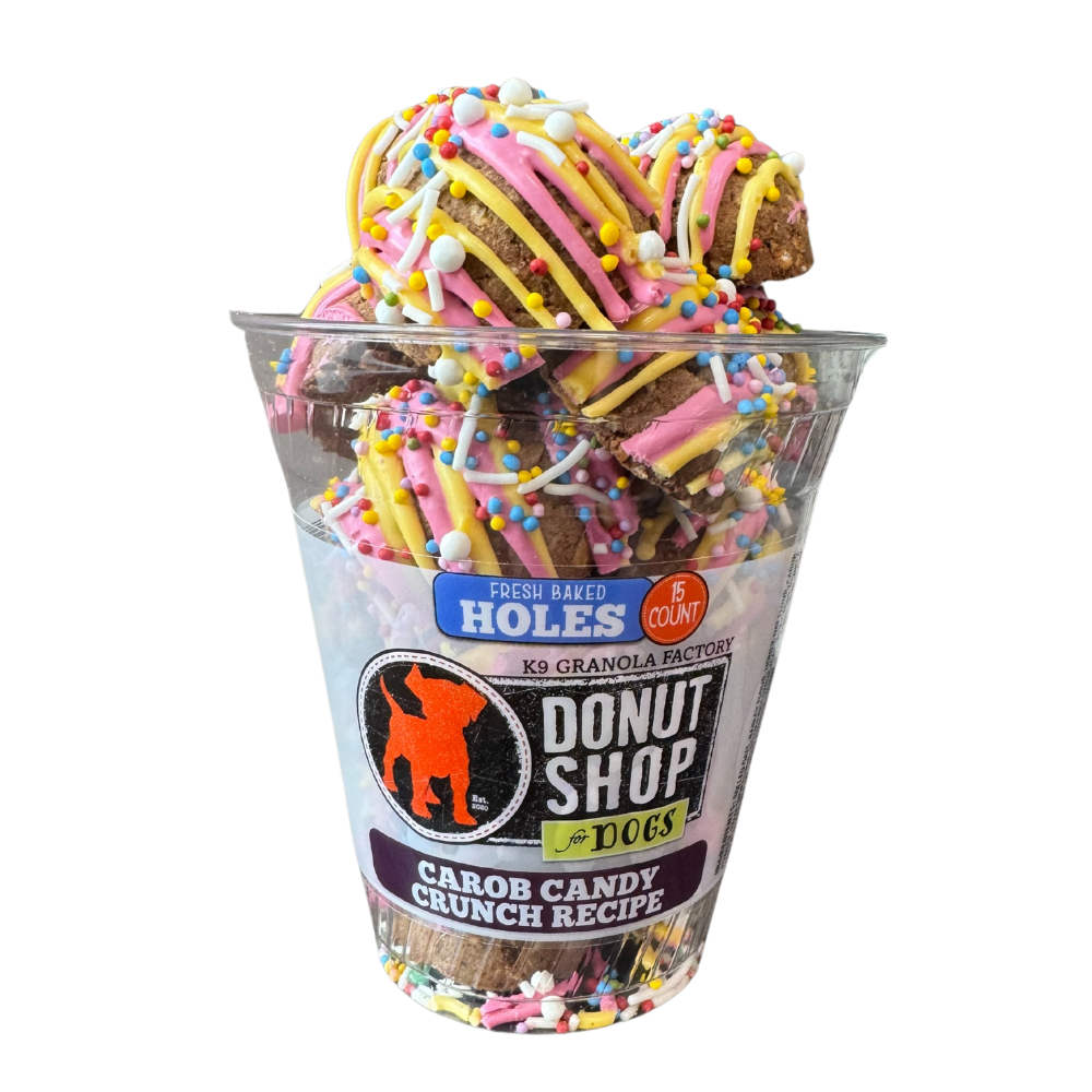 Birthday Candy Crunch Donut Hole Dog Treats, 15ct