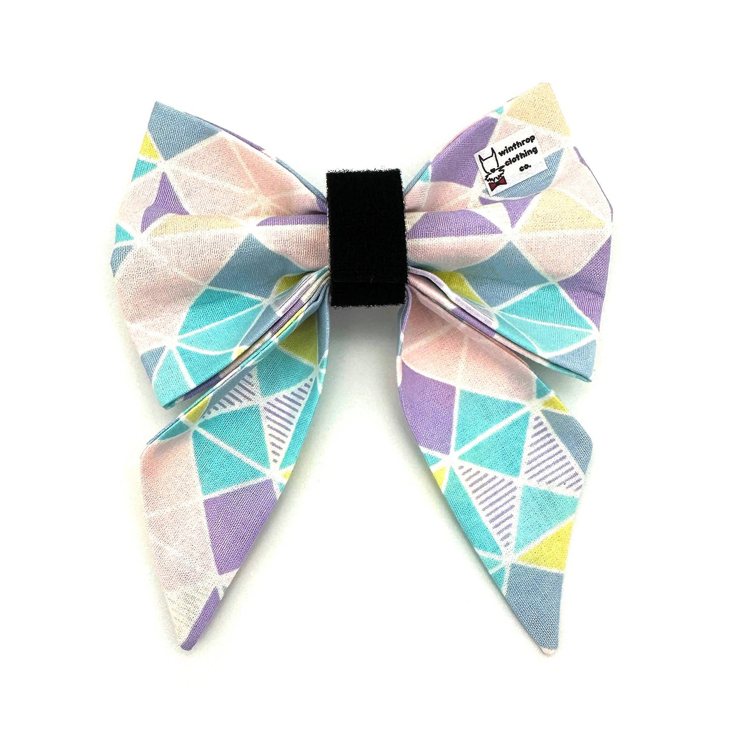 Pastel Easter Sailor Dog Bow