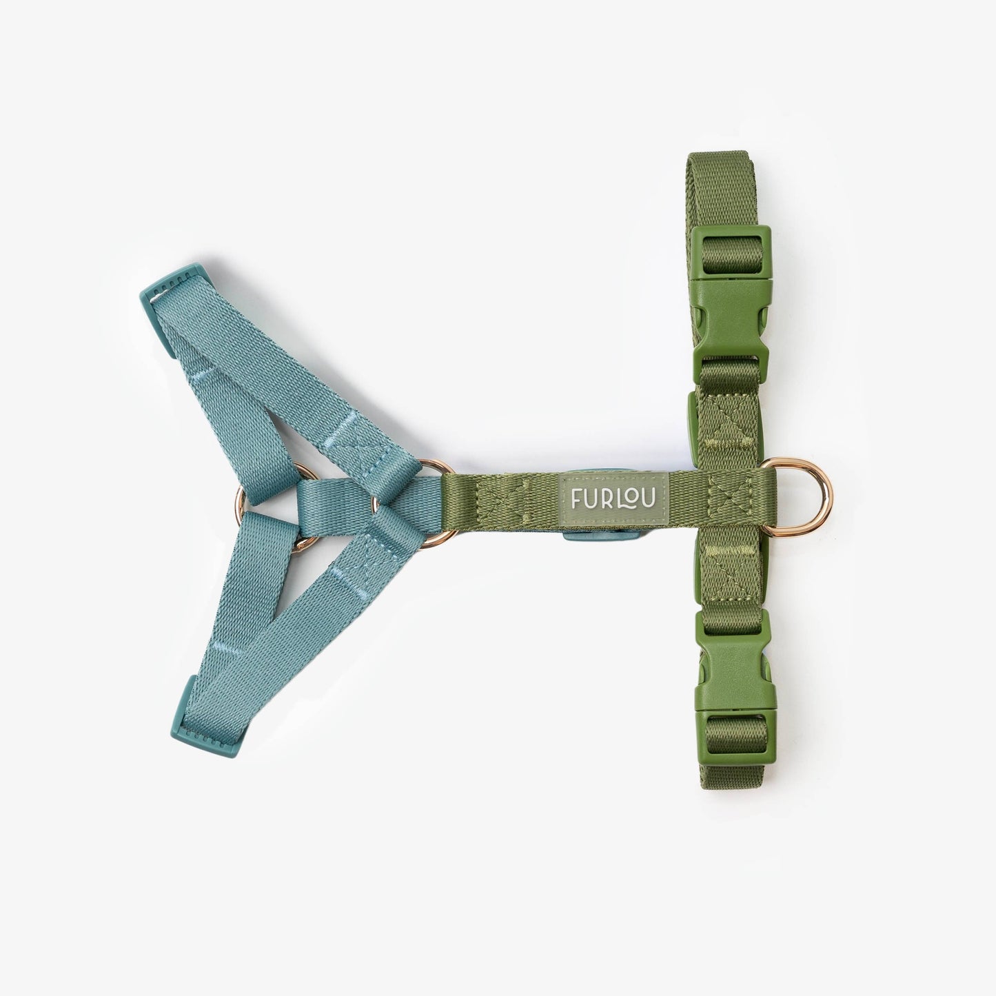 Blue + Green - Strap Dog Harness