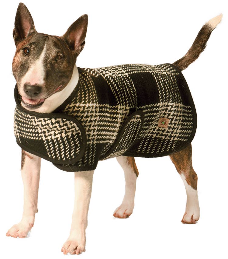 Black and White Dog Blanket Coat