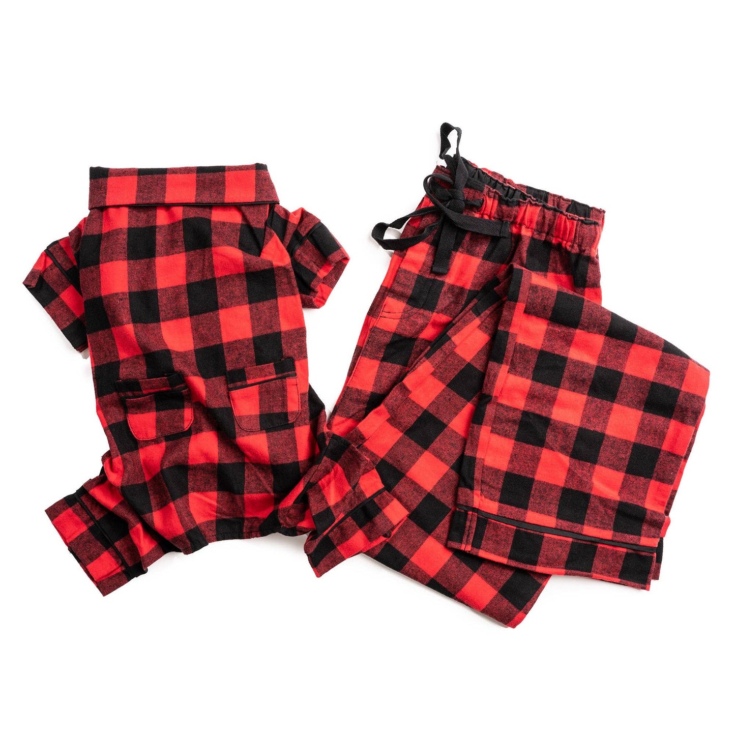 Red Buffalo Check Matching Human Pajamas