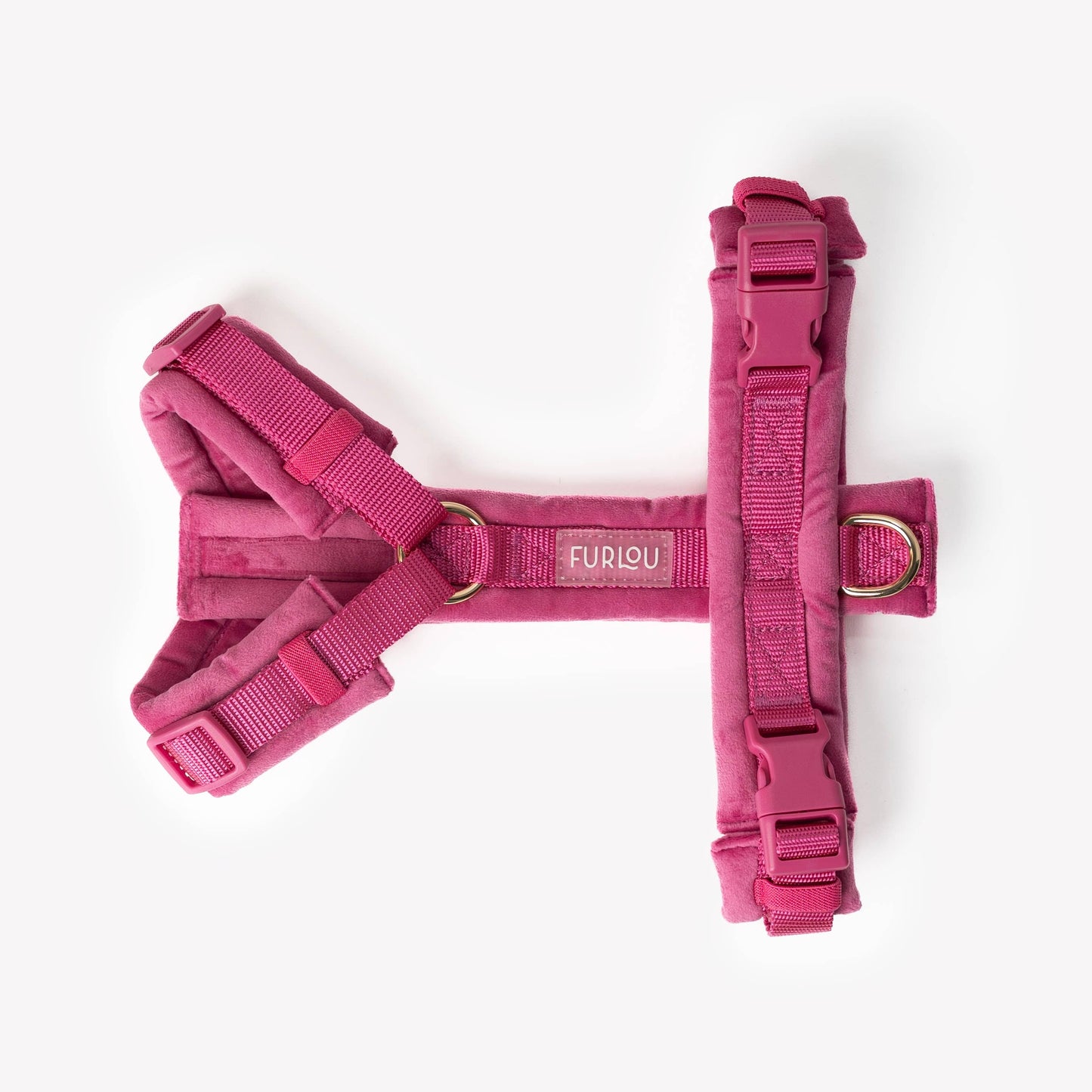 'Magenta - Velvet Dog Harness'