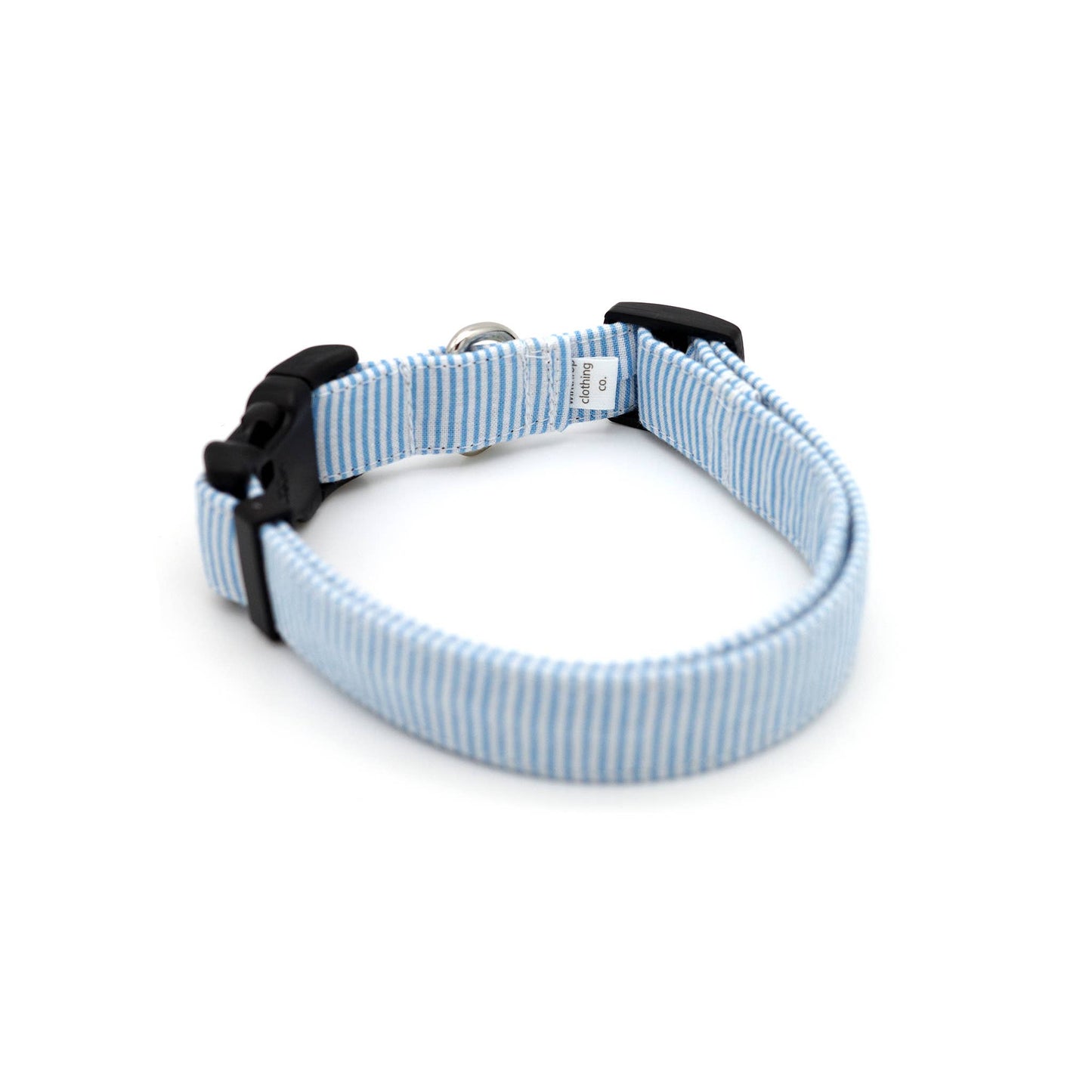 Blue Pinstripe Dog Collar