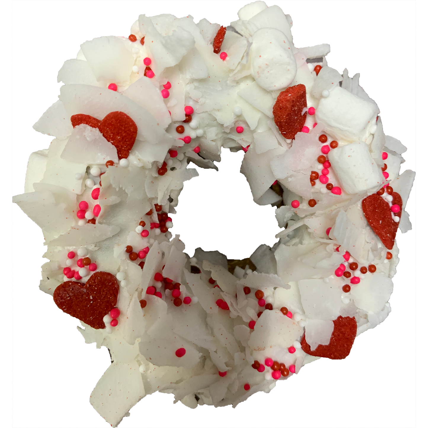 Gourmet Donut, Valentine's Day Pooches & Smooches Donut Dog Treat
