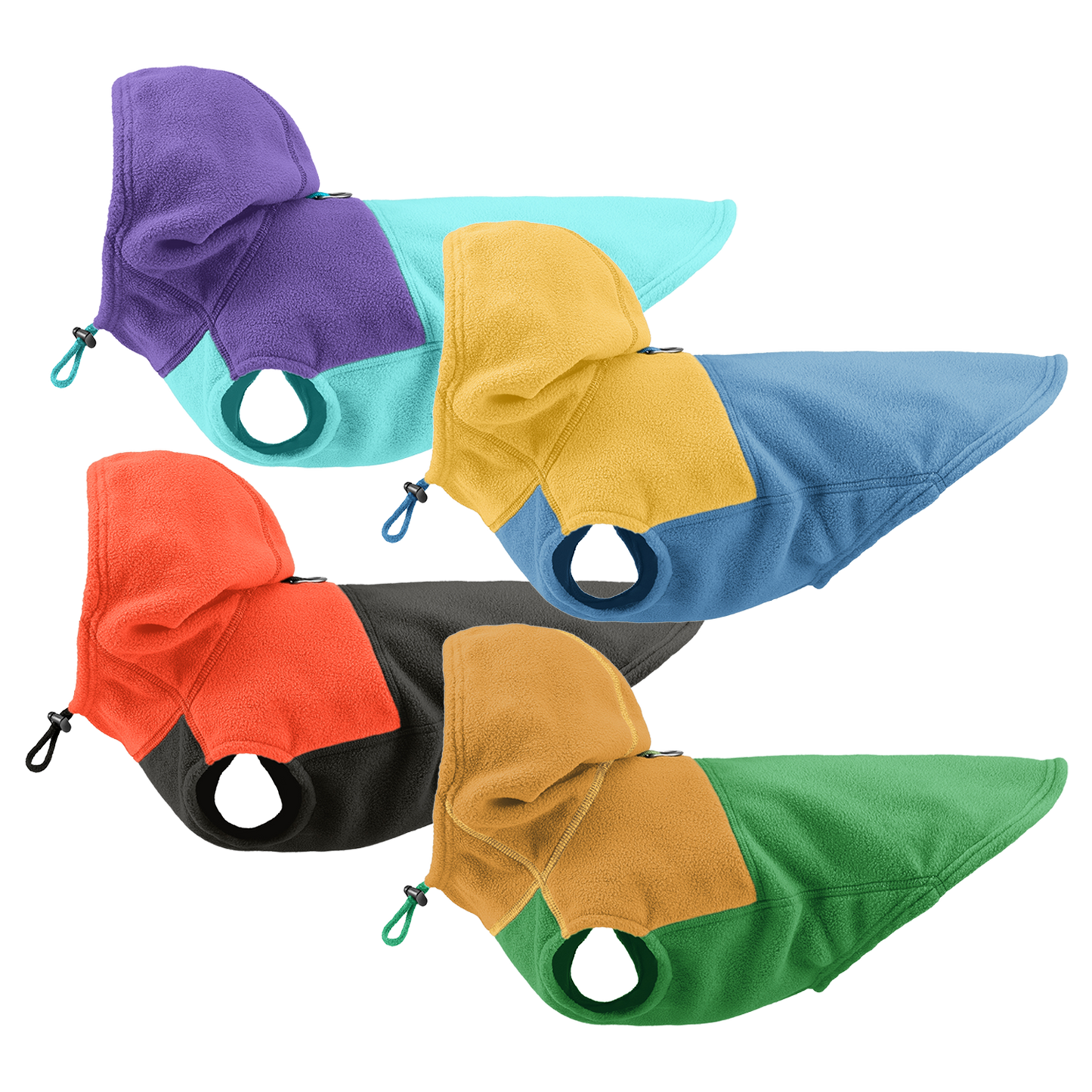 Gooby - Fleece Vest Hoodie Two Tone