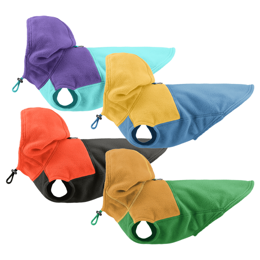 Gooby - Fleece Vest Hoodie Two Tone