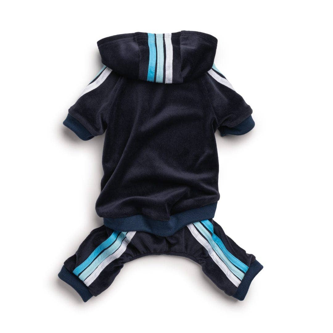 Navy Velour Dog Jogger