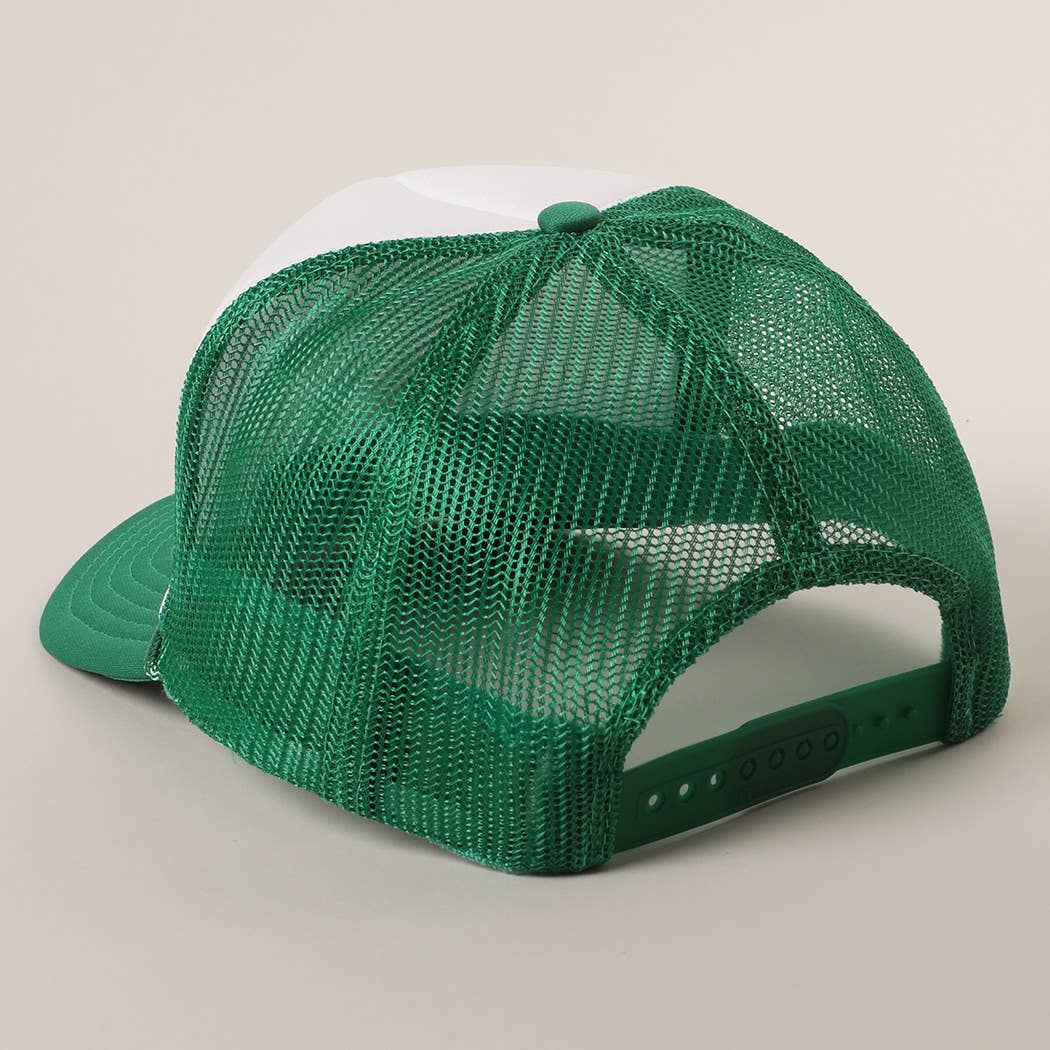 Dog Mom Letter Logo Printed Foam Mesh Back Cap