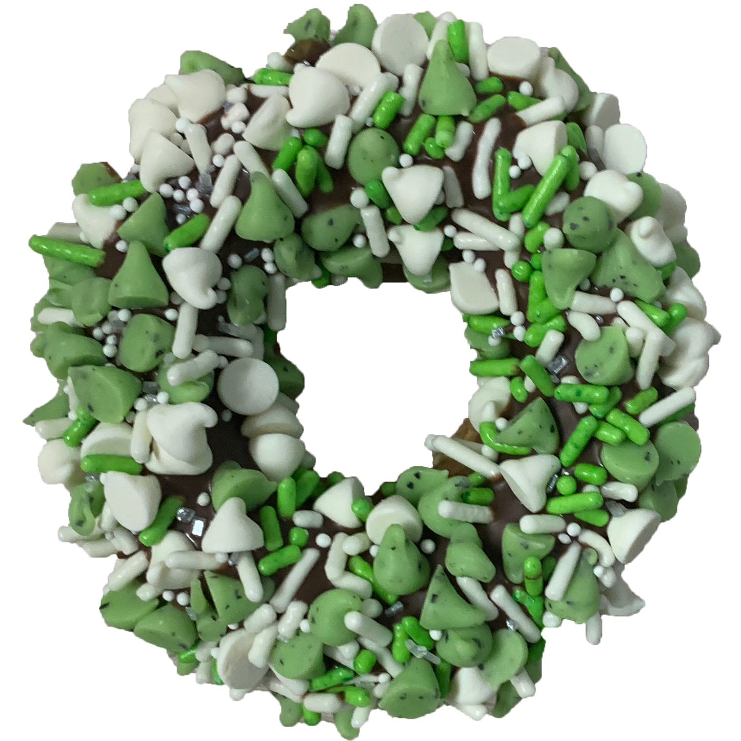 Saint Patty's Day Collection - Mint Carob Chip Donut Dog Treat