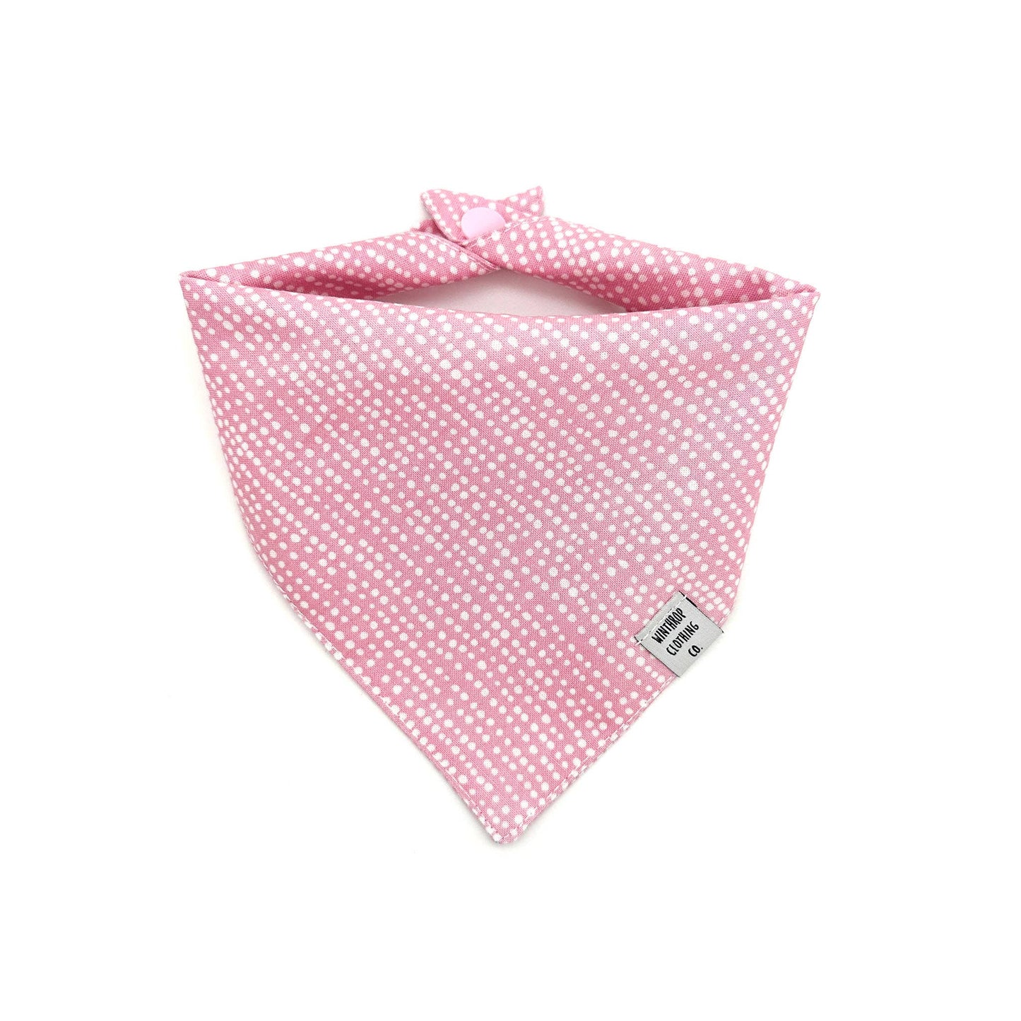 Pink Polka Dot Dog Bandana