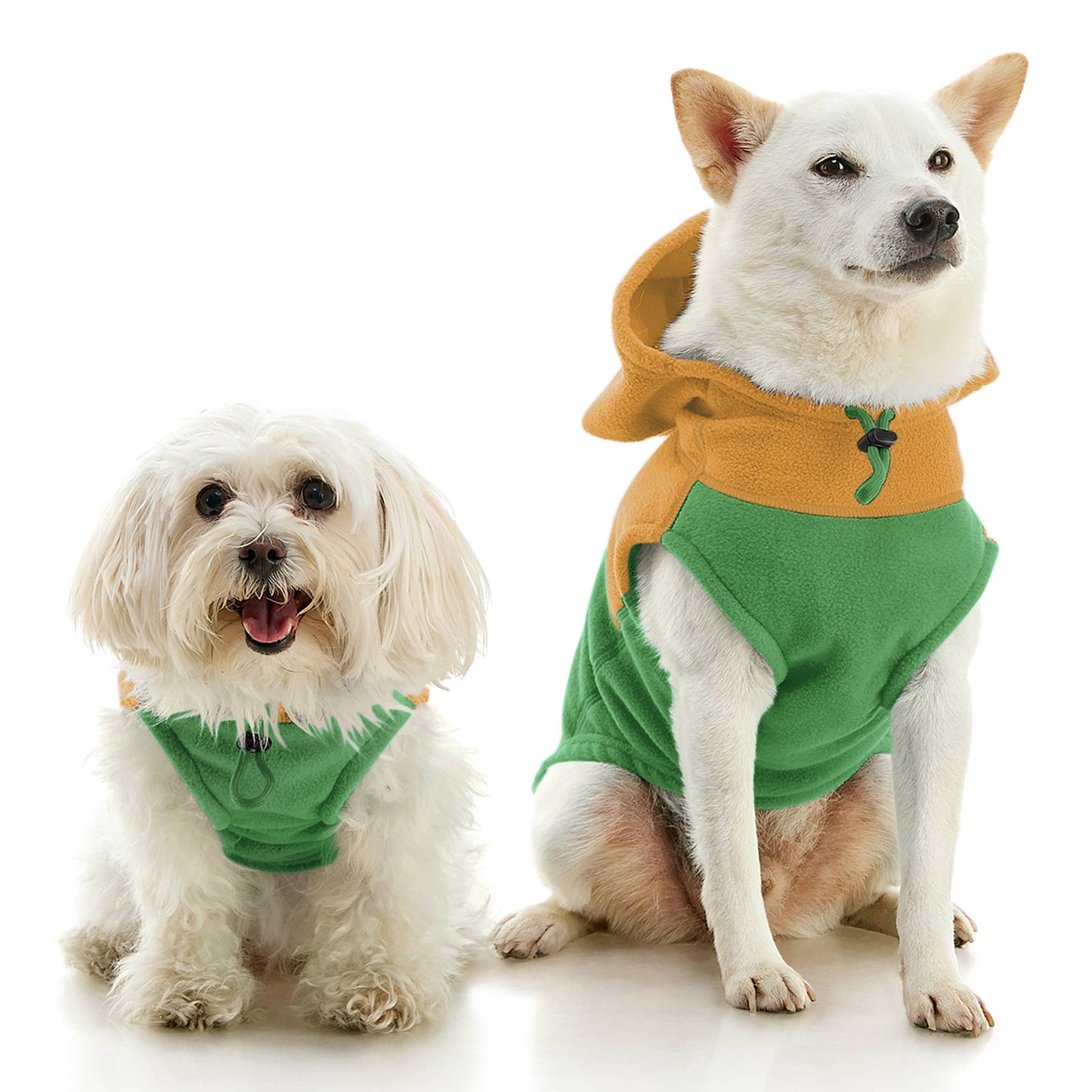 Gooby - Fleece Vest Hoodie Two Tone