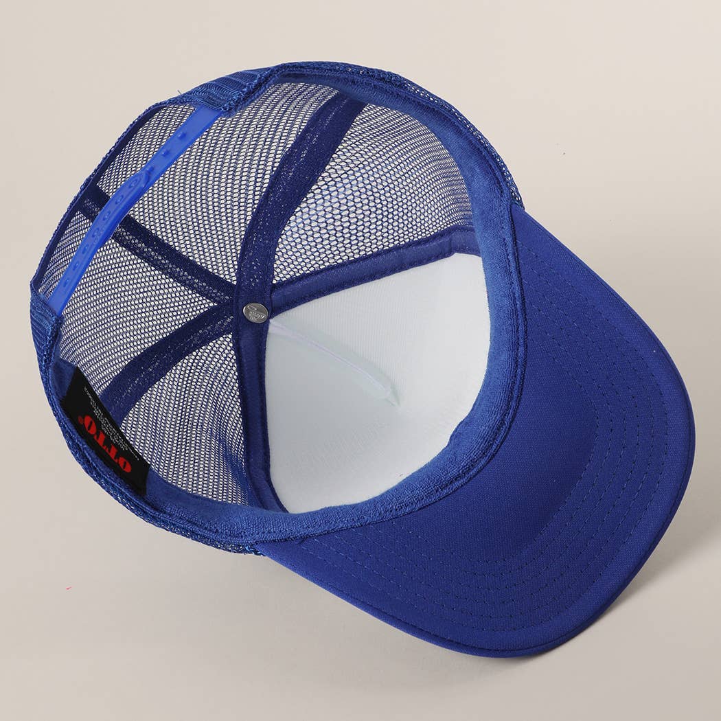 Dog Mom Letter Logo Printed Foam Mesh Back Cap