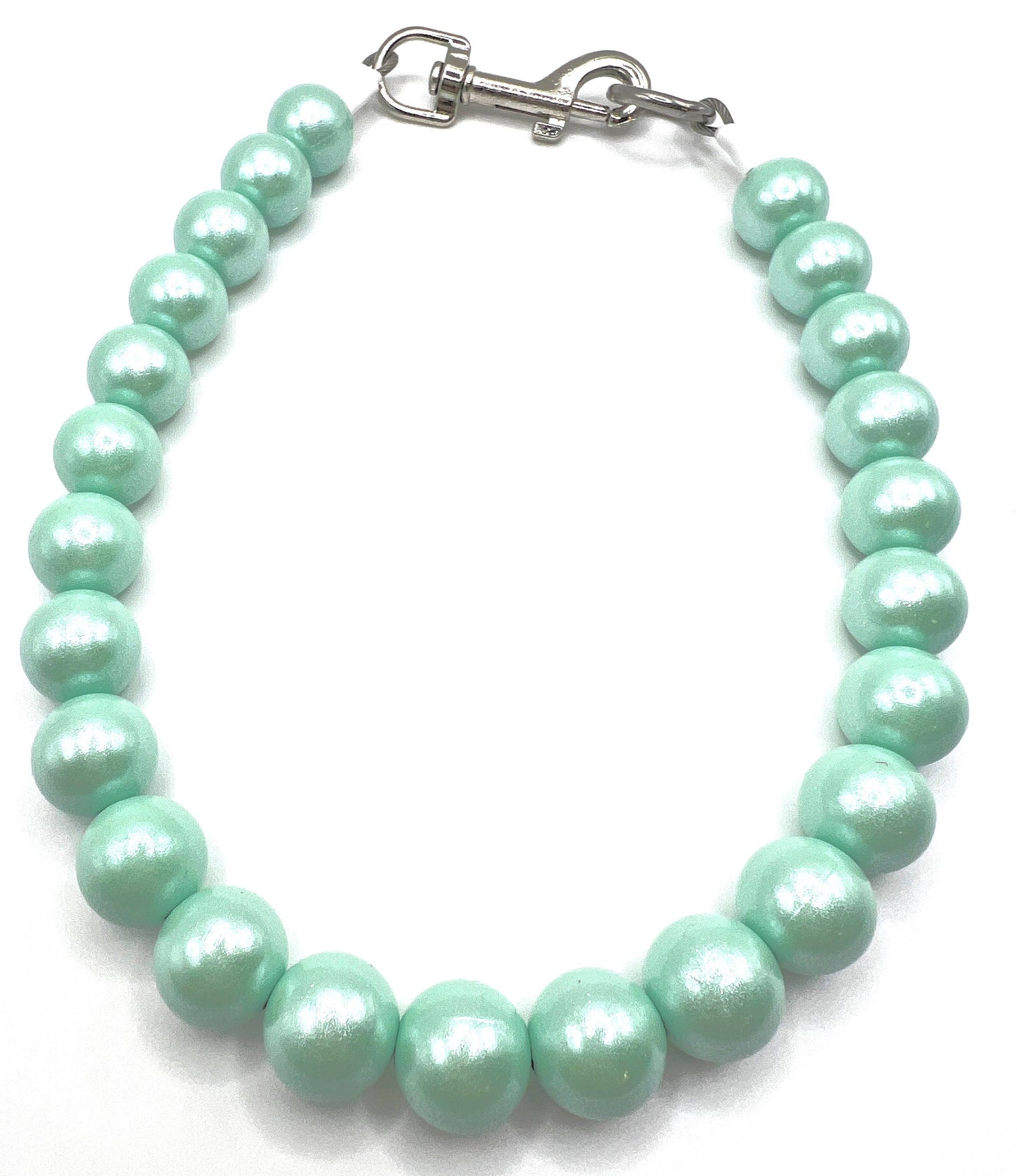 Opal Mint | Beaded Dog Collar