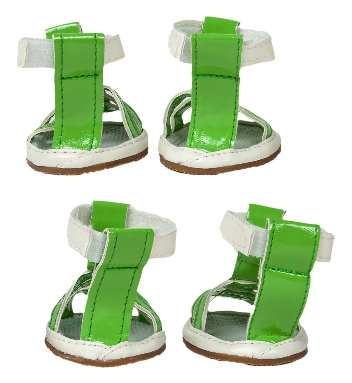 Buckle-Supportive Pvc Waterproof Pet Sandals Shoes -Set Of 4