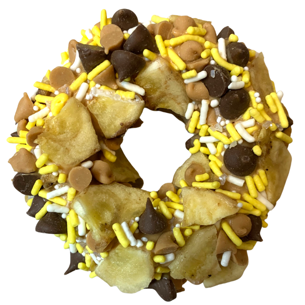 Chunky Monkey Gourmet Donut Dog Treat