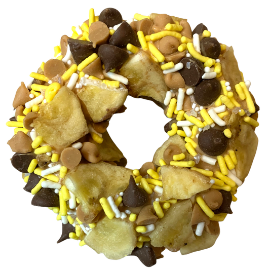 Chunky Monkey Gourmet Donut Dog Treat
