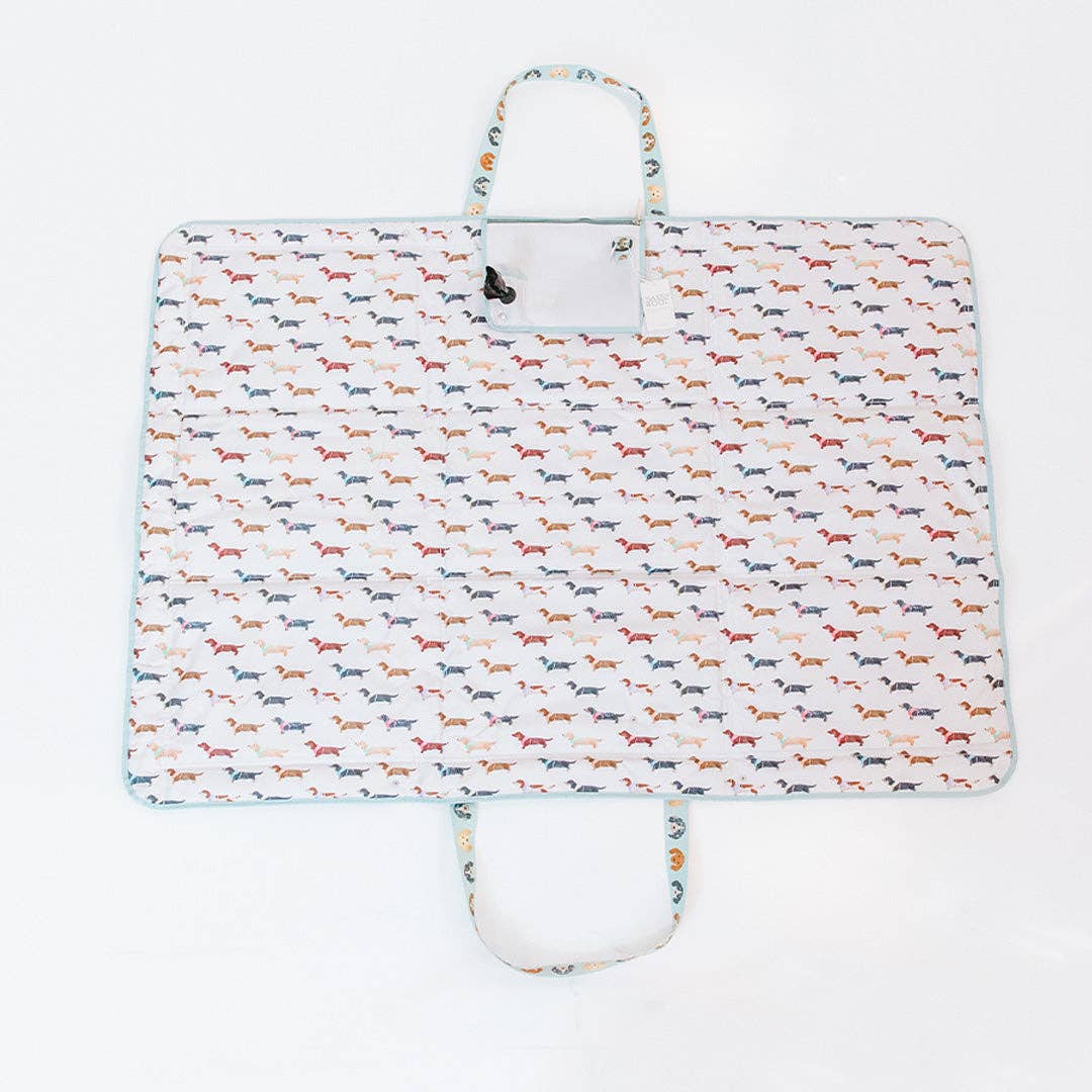 Dog Picnic Blanket - Dainty Dachshunds