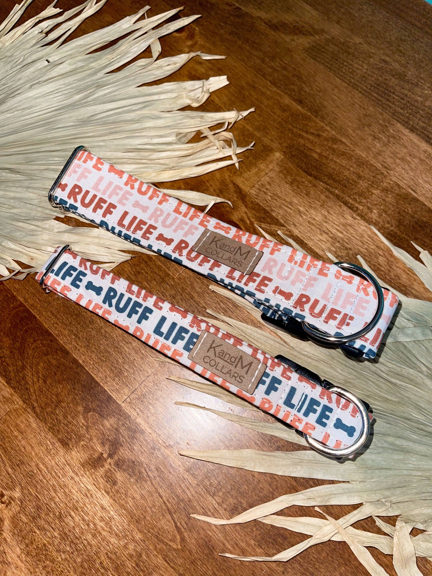 Ruff Life Dog Collar, Pet Accessory, K and M Collars, Summer