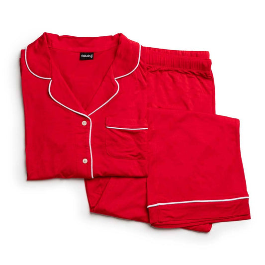 Red Modal Human Matching Pajamas
