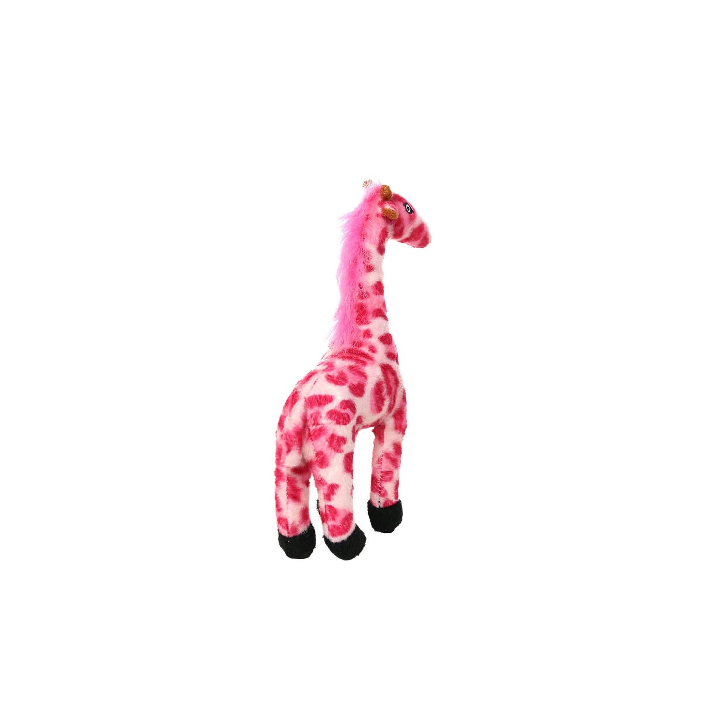 Mighty Jr Safari Pink Giraffe, Plush, Squeaky Dog Toy