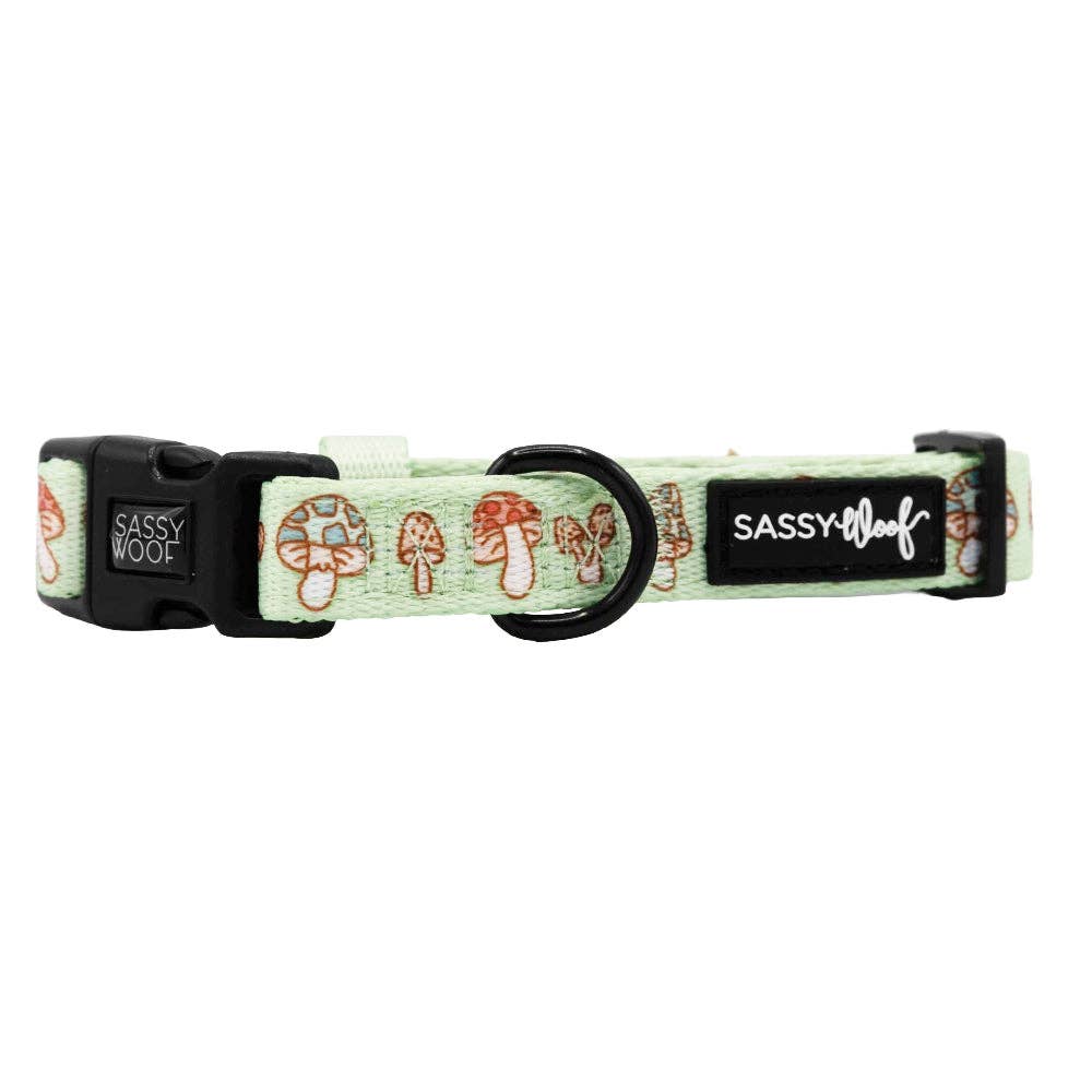 Dog Collar - Shrooms & Blooms (Spring)