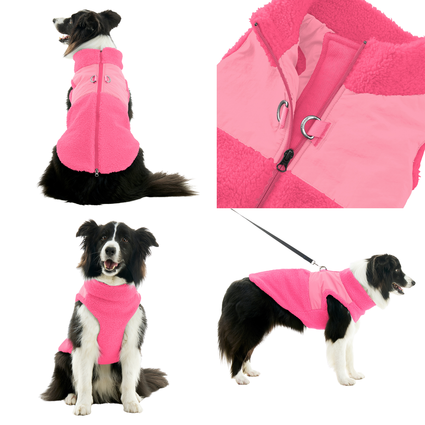 Gooby - Zip Up Sherpa Vest