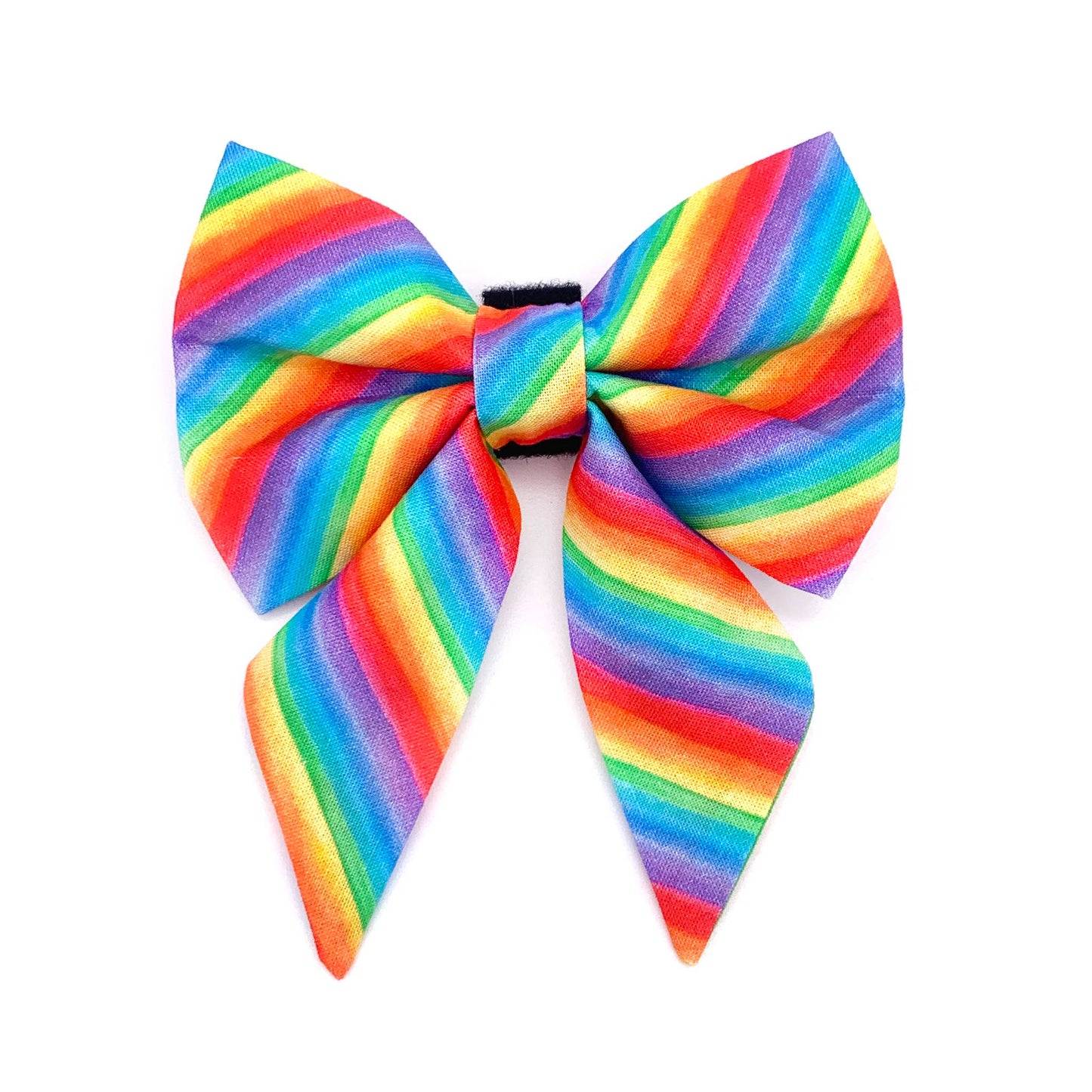 Rainbow Sailor Dog Bow