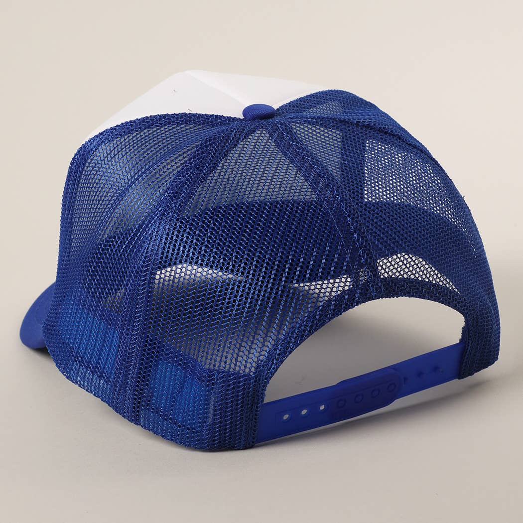 Dog Mom Letter Logo Printed Foam Mesh Back Cap