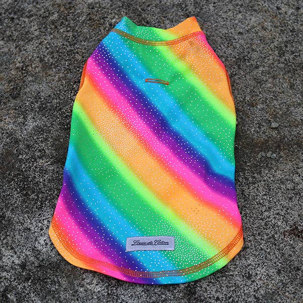 Calming Sleeveless Cooling Sun Tee UPF 50+ Rainbow Sparkle