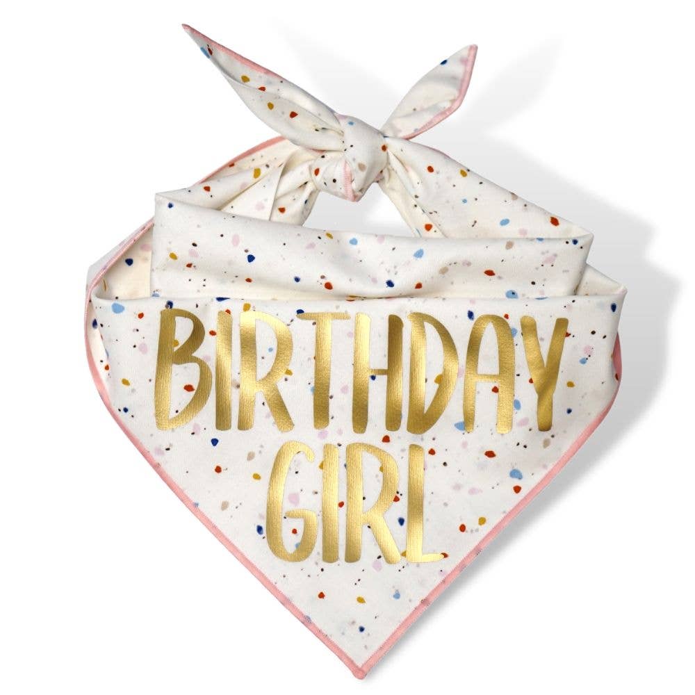"Confetti" Birthday Girl and Birthday Boy Dog Bandana