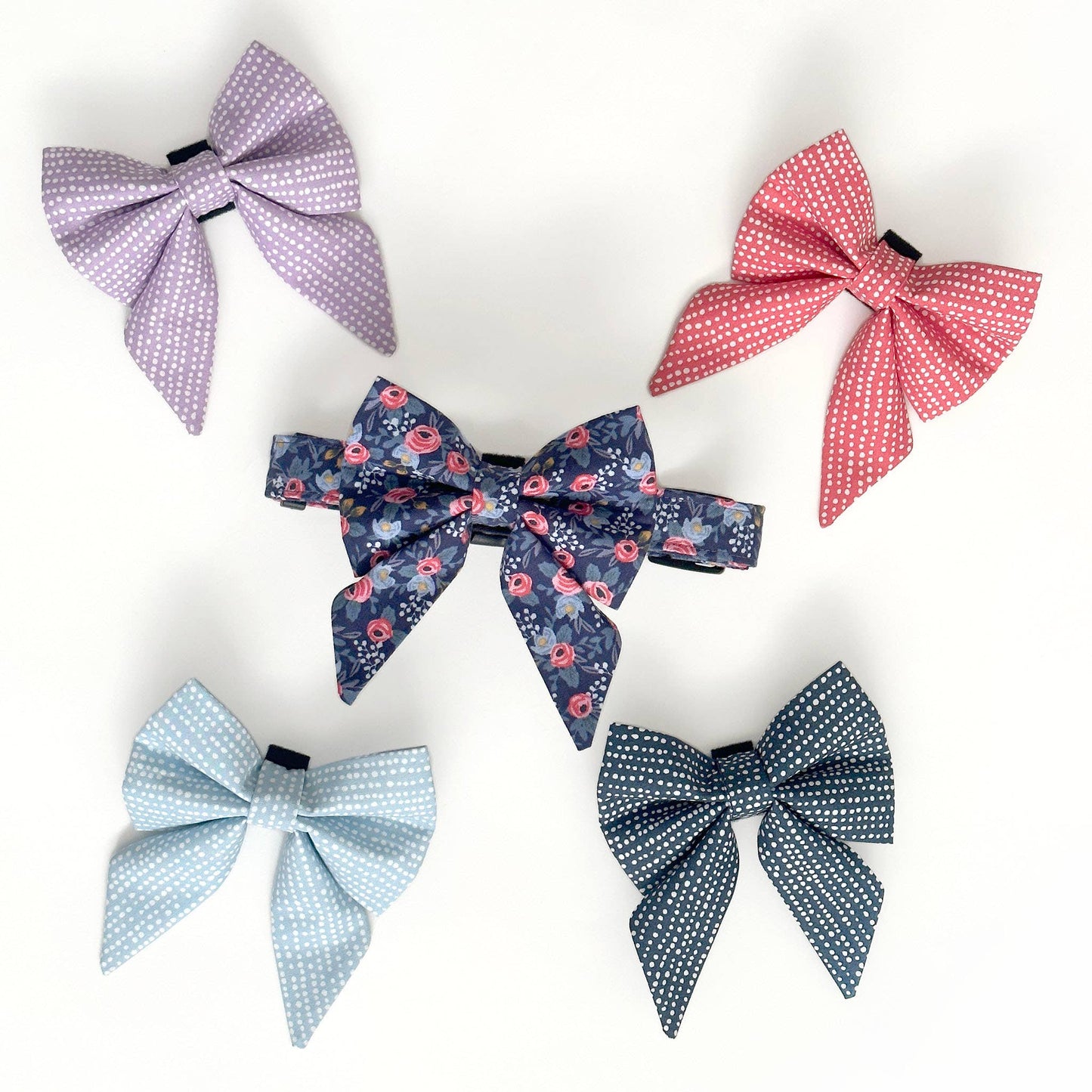 Rainbow Sailor Dog Bow