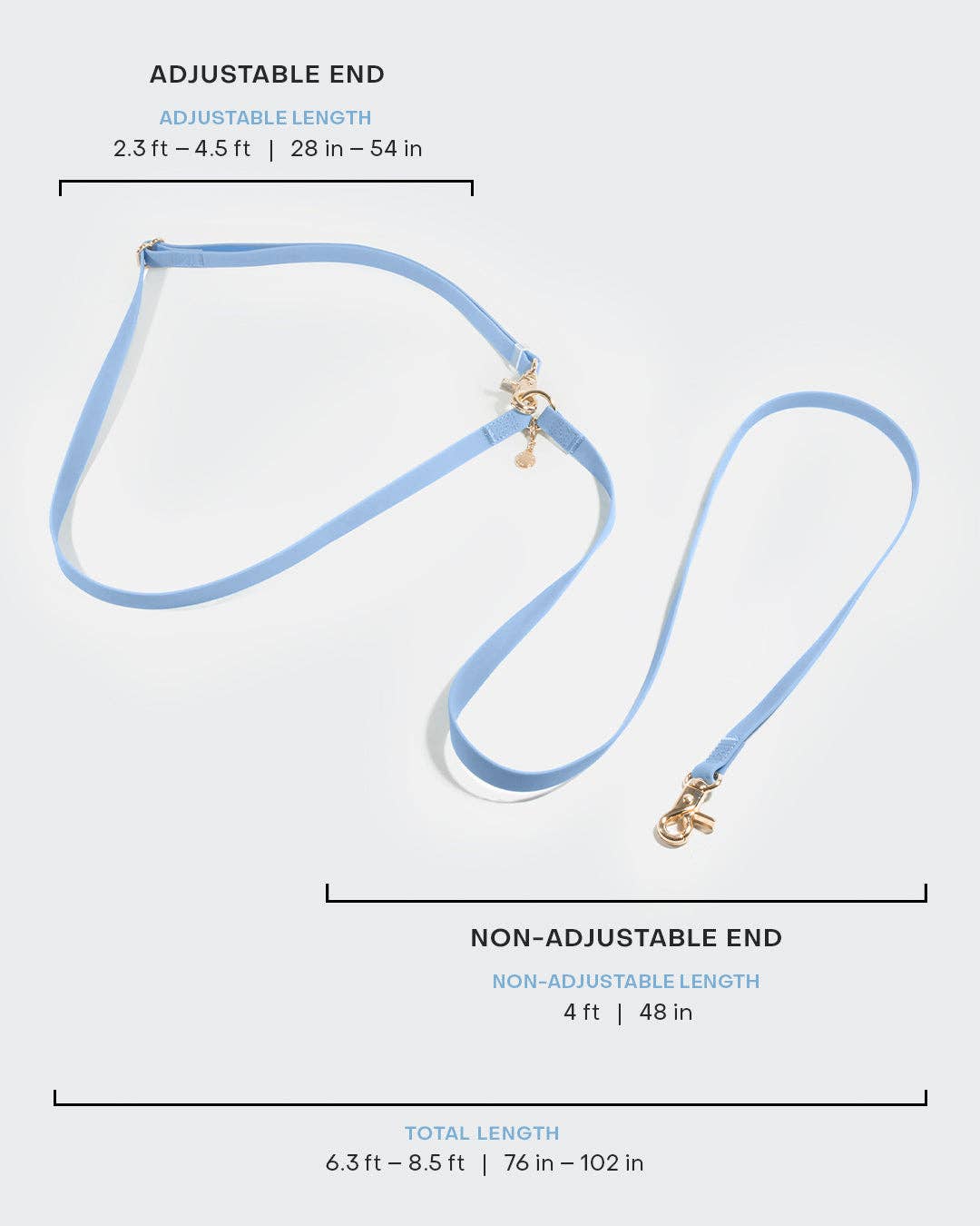 Navy 4-in-1 Convertible Hands Free Cloud Dog Leash