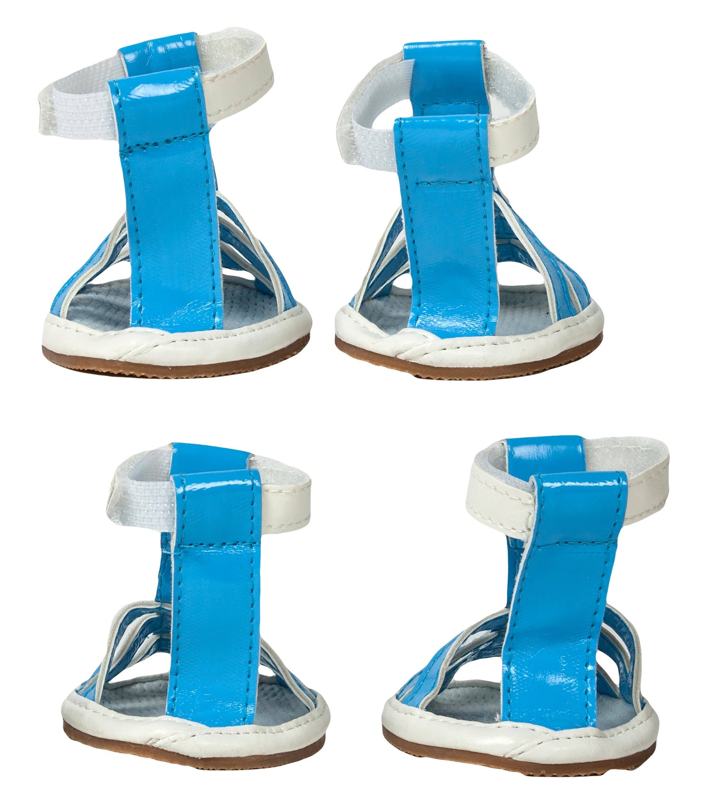 Buckle-Supportive Pvc Waterproof Pet Sandals Shoes -Set Of 4