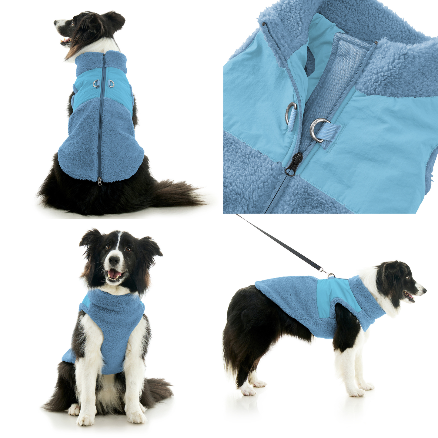 Gooby - Zip Up Sherpa Vest