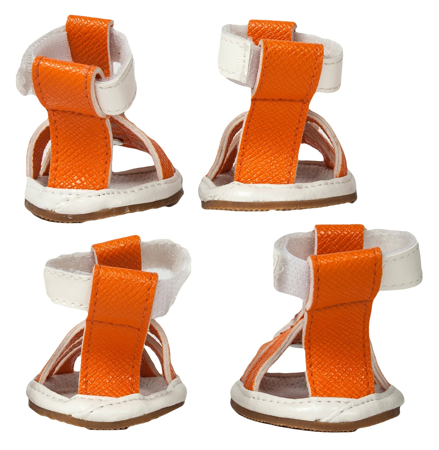 Buckle-Supportive Pvc Waterproof Pet Sandals Shoes -Set Of 4
