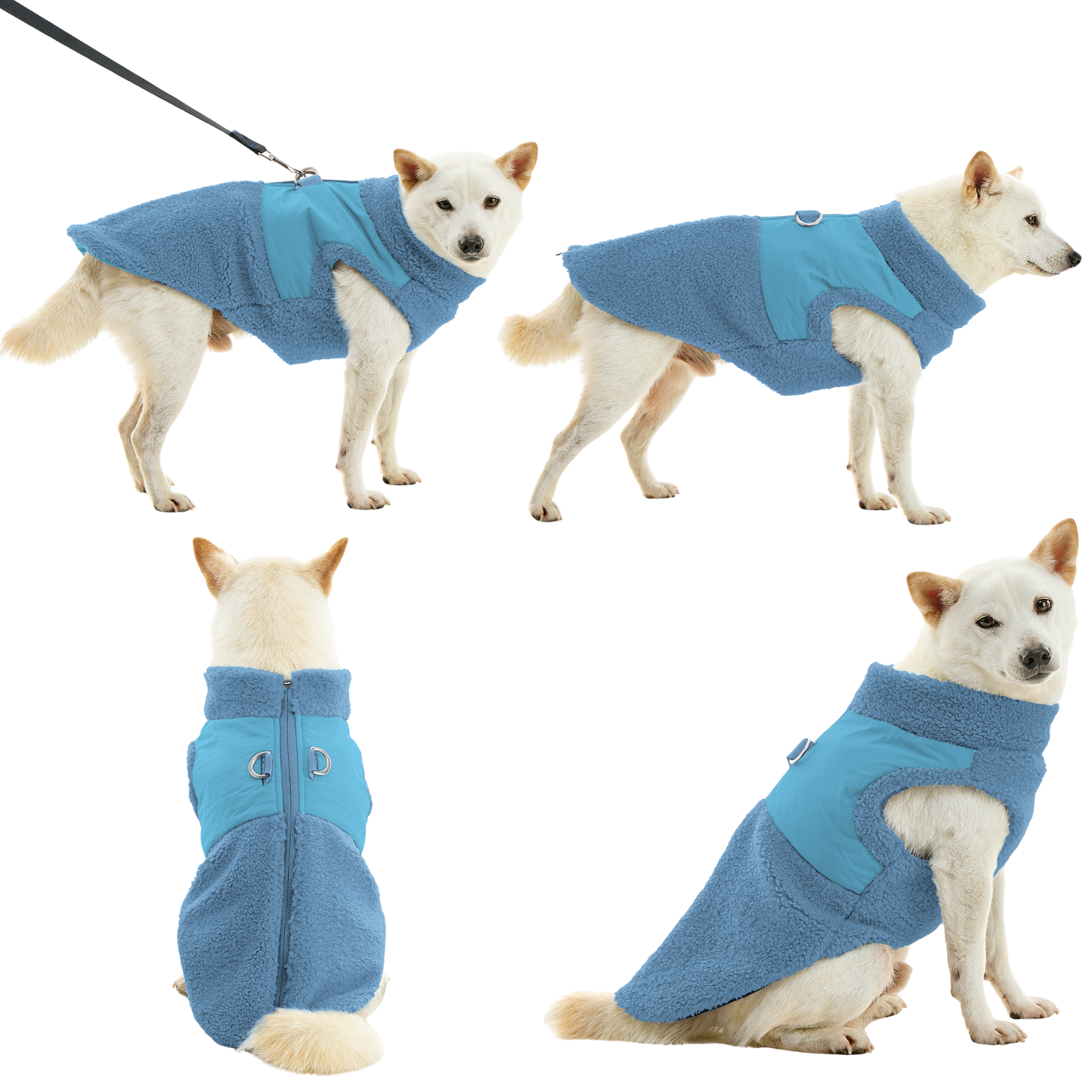 Gooby - Zip Up Sherpa Vest