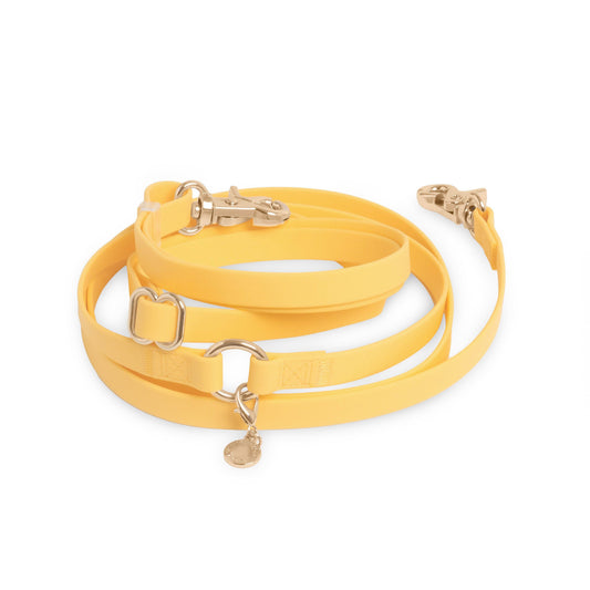 Yellow 4-in-1 Convertible Hands Free Cloud Dog Leash