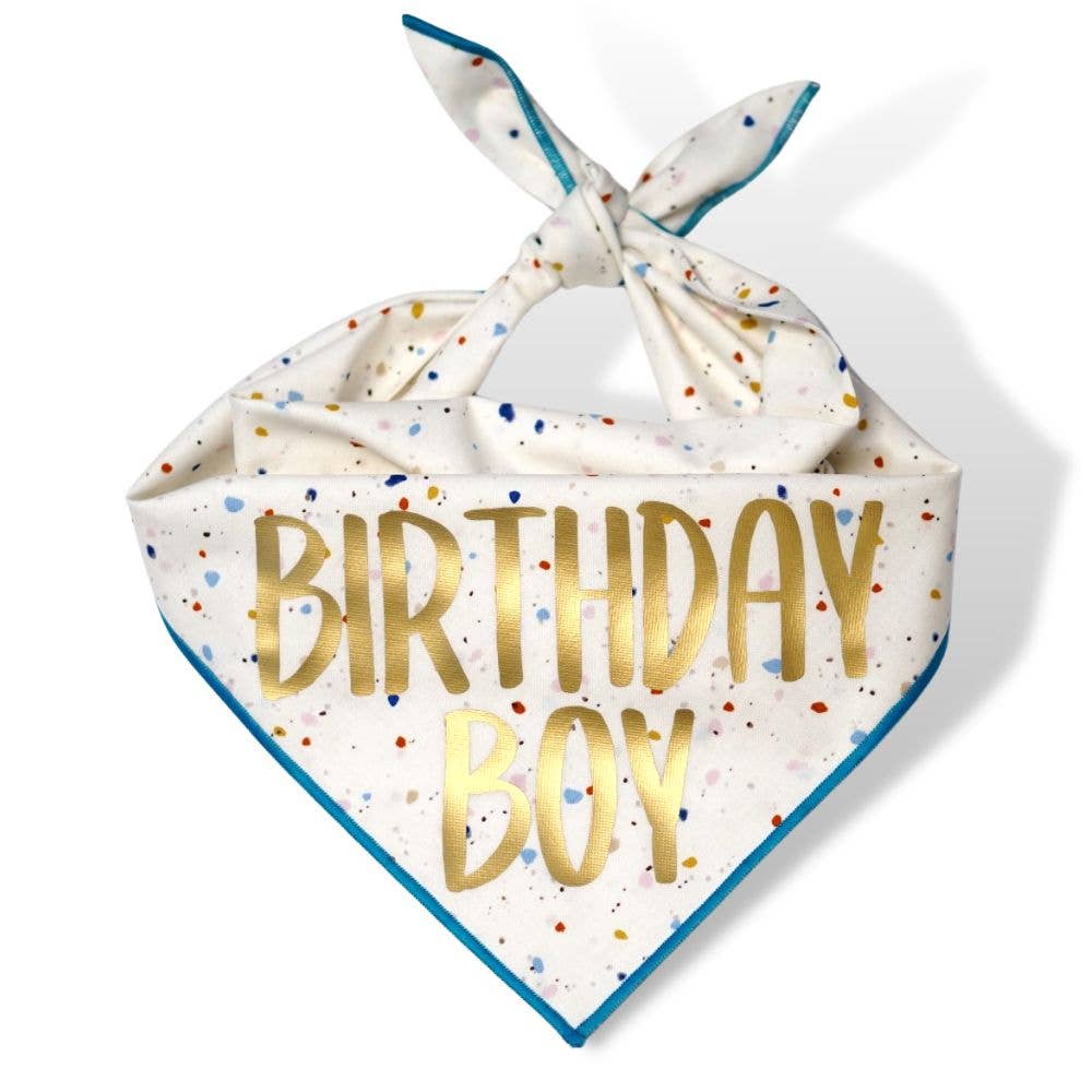 "Confetti" Birthday Girl and Birthday Boy Dog Bandana