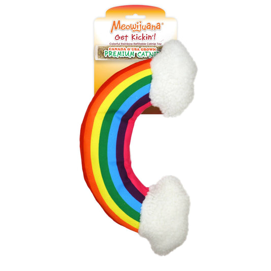 Meowijuana Get "Kickin'" - Rainbow Kicker Cat Toy