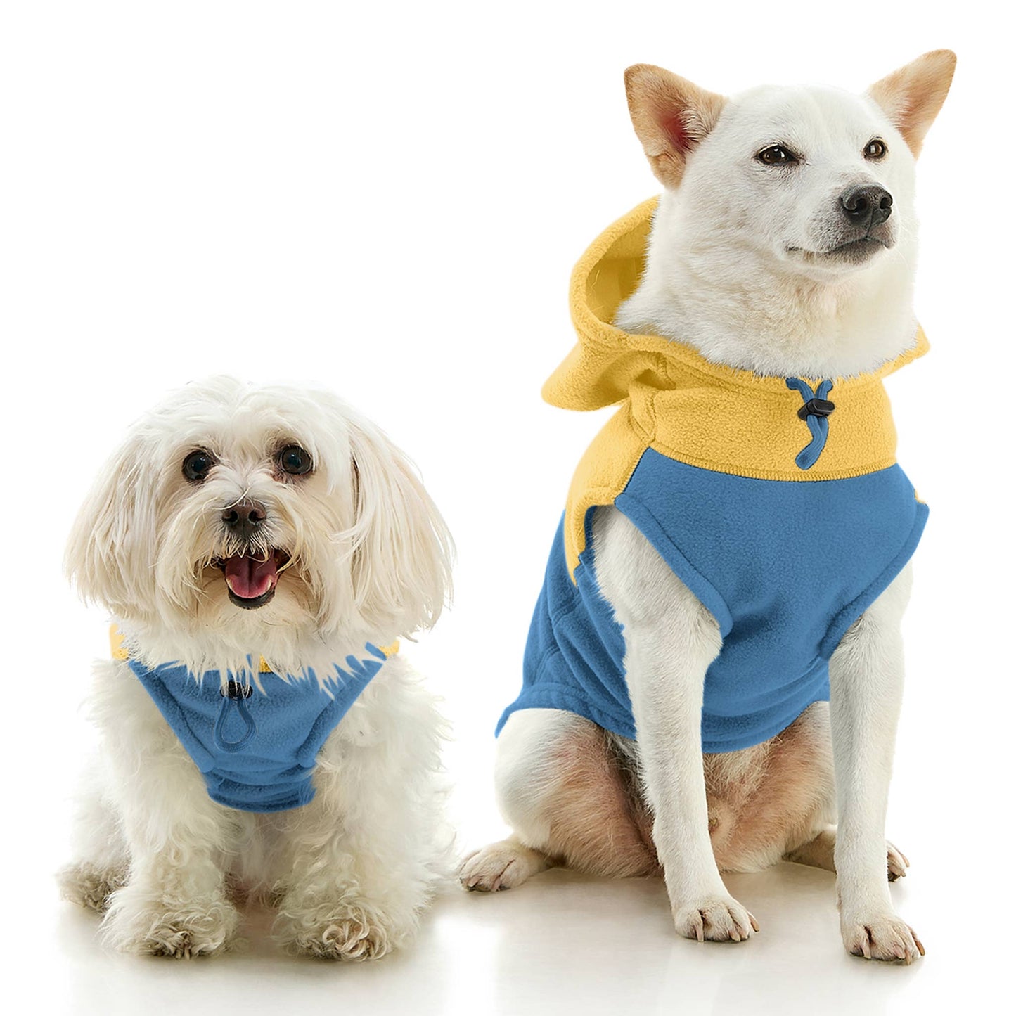 Gooby - Fleece Vest Hoodie Two Tone