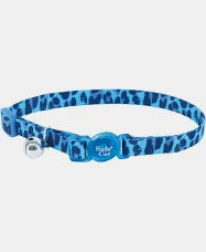 Coastal Cat Lil' Pals Kitten Collar 6-8" Blue Leopard