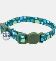 Coastal Cat Lil' Pals Kitten Collar 6-8" Green Dots