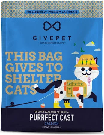 Give Pet Cat Purrfect Cat Salmon Cat Treats