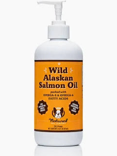 NATURAL DOG WILD ALASKAN SALMON OIL 16OZ W/ PUMP