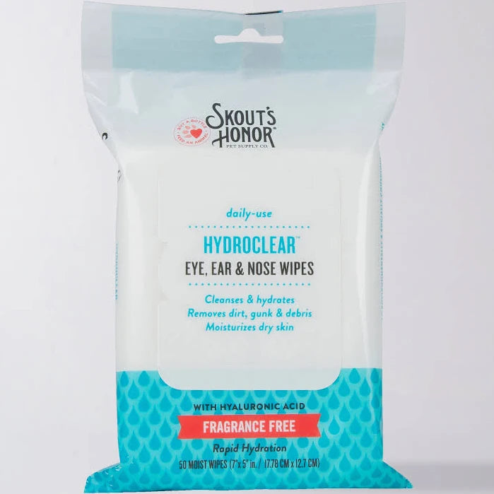 Skout's Honor Hydro-clear Ear, Eyes, and Nose Wipes