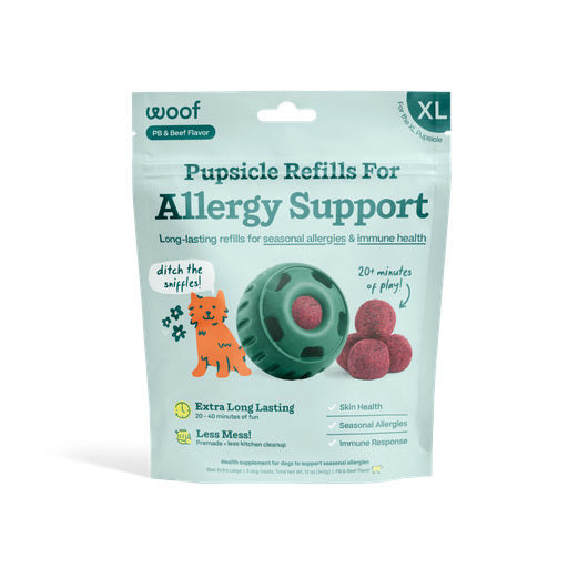 Woof Dog Treat Allergy Support Pops XL 12 oz