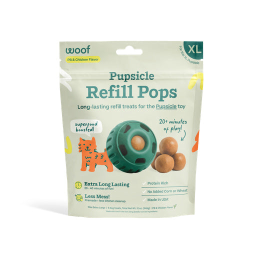 Woof Dog Treat Chicken Pops XL 12 oz