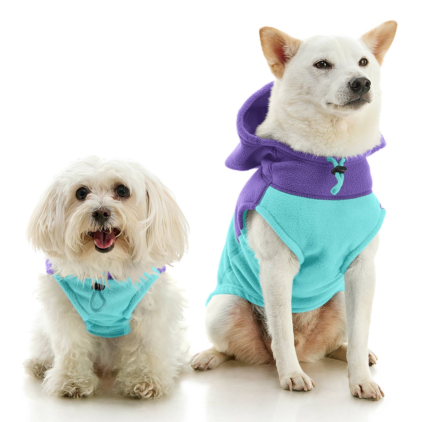 Gooby - Fleece Vest Hoodie Two Tone