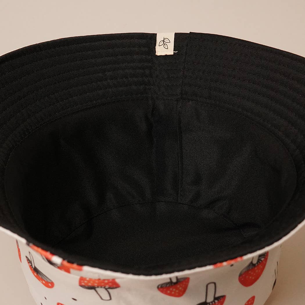 Mushroom Printing Sunshade Outdoor Bucket Hat