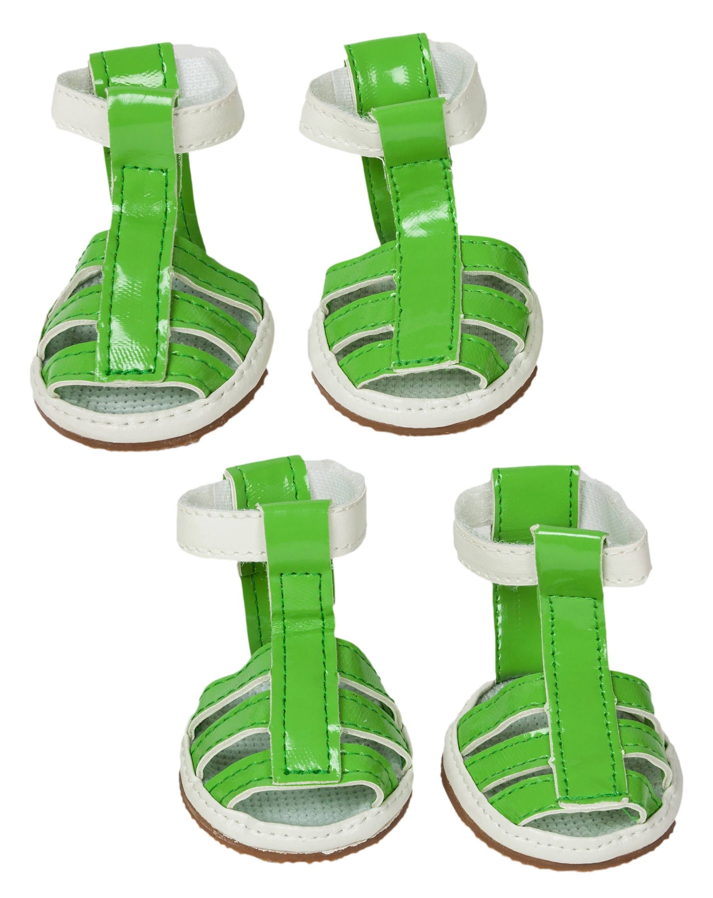 Buckle-Supportive Pvc Waterproof Pet Sandals Shoes -Set Of 4